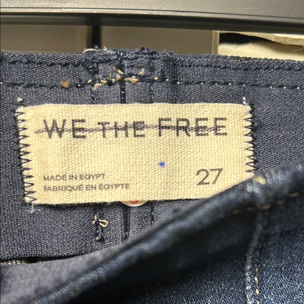 NWOT We The Free Dark Blue Denim Jeans - Picture 2 of 6